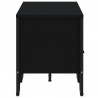 Szafka pod TV, czarna, 122x34x41 cm, materiał drewnopochodny