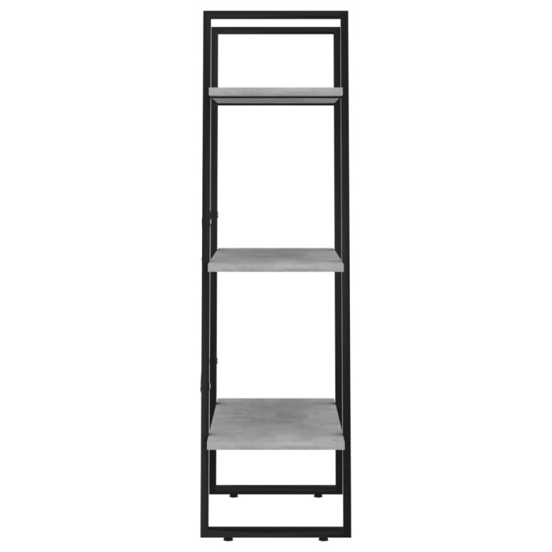 Regał, szarość betonu, 60x30x105 cm, materiał drewnopochodny