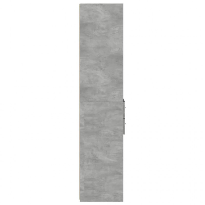 Wysoka szafka, szarość betonu, 45x42,5x185 cm
