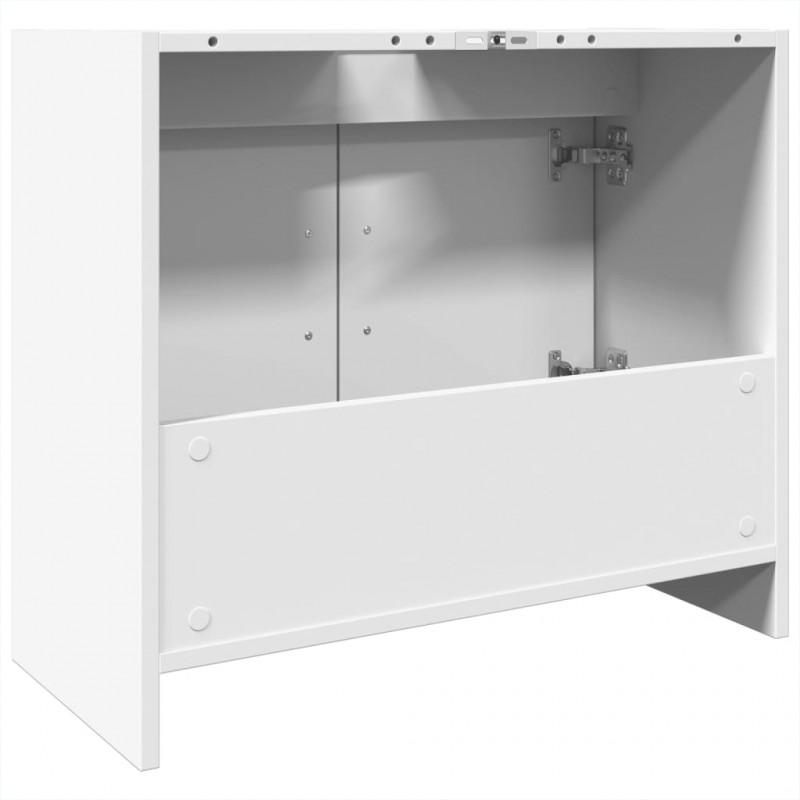 Szafka pod umywalkę, biała 63x29x55 cm, materiał drewnopochodny