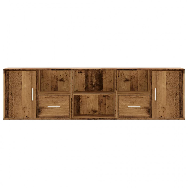Szafka narożna, postarzane drewno, 160x40x45 cm