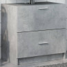 Szafka pod umywalkę, szarość betonu, 59x37x59 cm