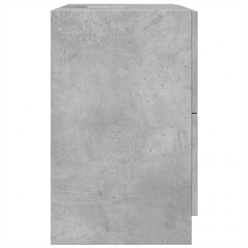 Szafka pod umywalkę, szarość betonu, 59x37x59 cm