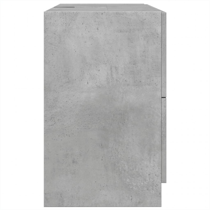 Szafka pod umywalkę, szarość betonu, 78x37x59 cm