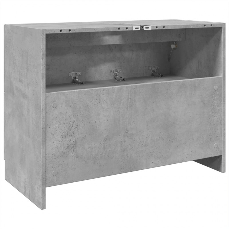 Szafka pod umywalkę, szarość betonu, 78x37x59 cm