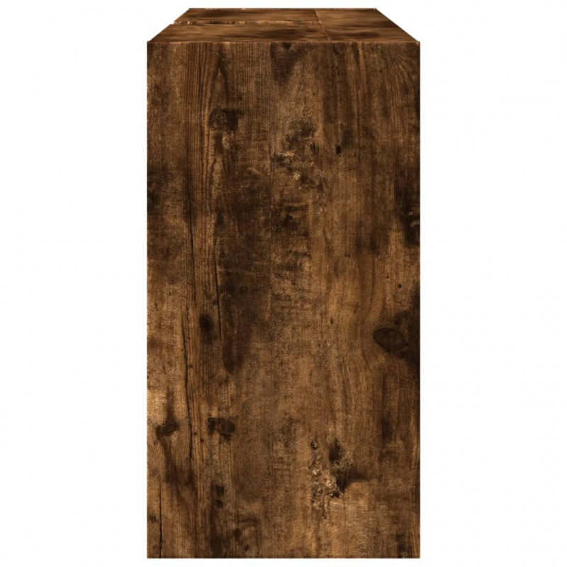 Szafka pod umywalkę, przydymiony dąb, 90x29x55 cm
