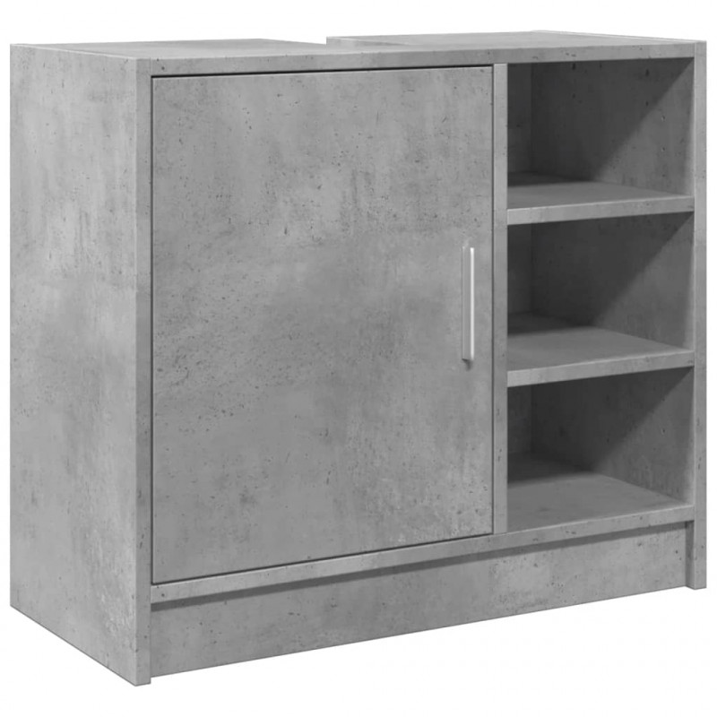 Szafka pod umywalkę, szarość betonu, 63x29x55 cm