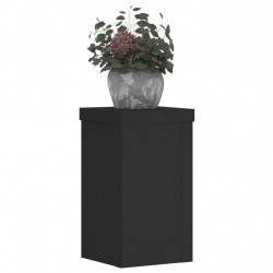 Podstawki pod doniczki, 2 szt., czarne, 10x10x18 cm