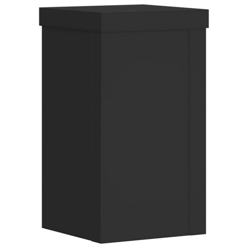 Podstawki pod doniczki, 2 szt., czarne, 10x10x18 cm