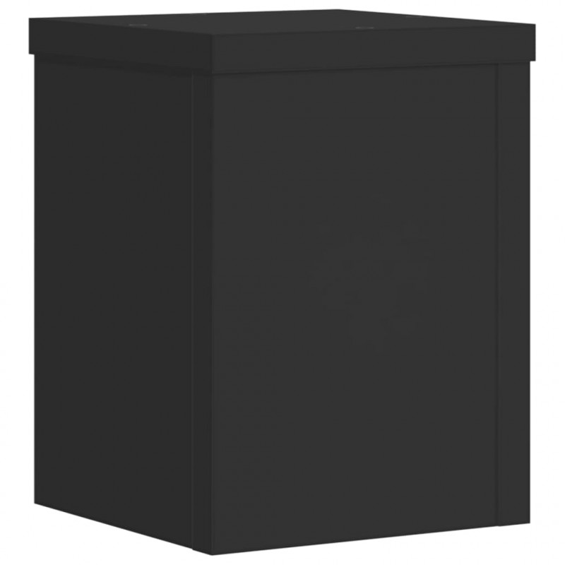 Podstawki pod doniczki, 2 szt., czarne, 15x15x20 cm