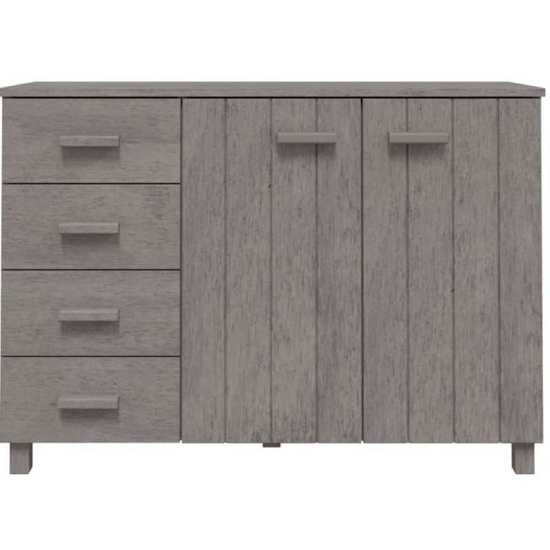 Szafka HAMAR, jasnoszara, 113x40x80 cm, lite drewno sosnowe