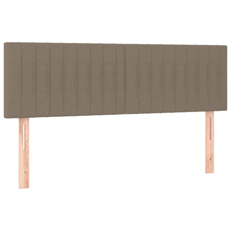 Zagłówki do łóżka, 2 szt., taupe, 72x5x78/88 cm, tkanina