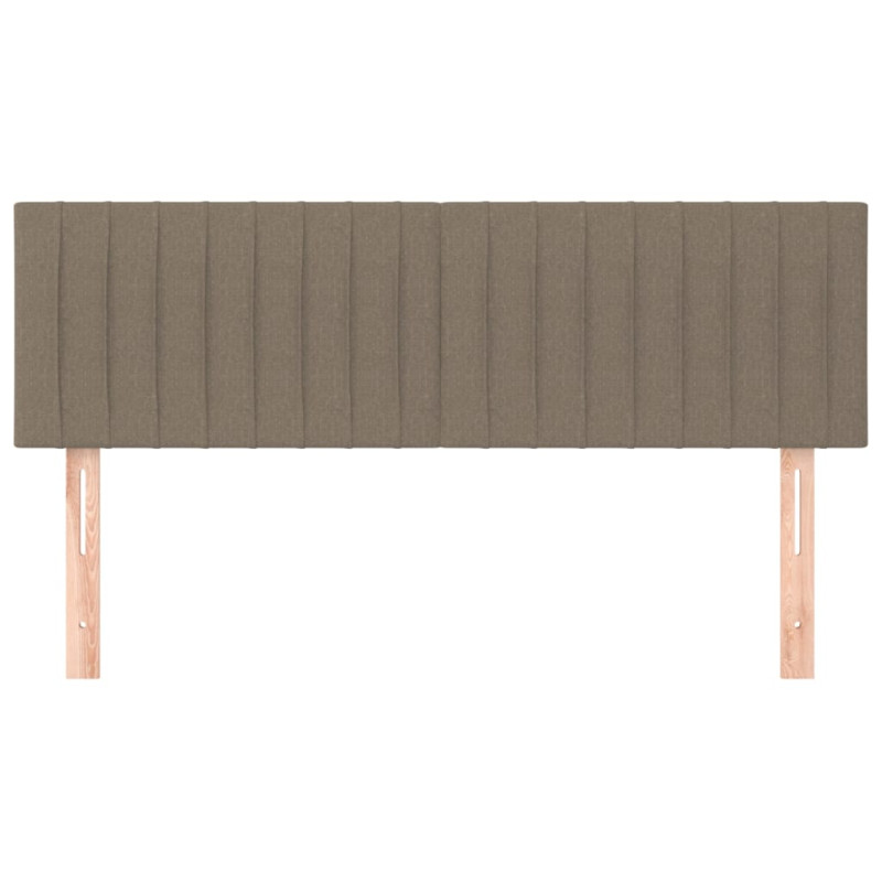 Zagłówki do łóżka, 2 szt., taupe, 72x5x78/88 cm, tkanina