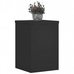 Podstawki pod doniczki, 2 szt., czarne, 25x25x35 cm
