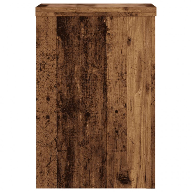 Podstawki pod doniczki, 2 szt., stare drewno, 25x25x35 cm