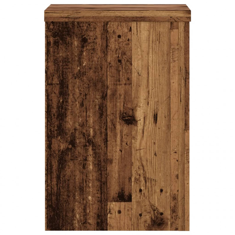 Podstawki pod doniczki, 2 szt., stare drewno, 25x25x35 cm