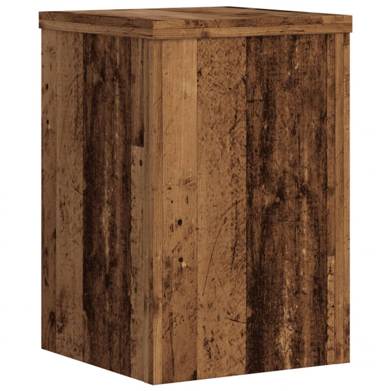 Podstawki pod doniczki, 2 szt., stare drewno, 25x25x35 cm