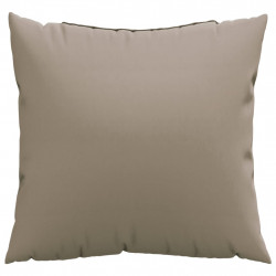Poduszki ozdobne, 4 szt., taupe, 40x40 cm, tkanina