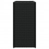 Donice ogrodowe, 2 szt., czarne, 30x30x60 cm, rattan PE
