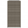 Donice ogrodowe, 2 szt., szare, 40x40x80 cm, rattan PE