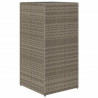 Donice ogrodowe, 2 szt., szare, 40x40x80 cm, rattan PE