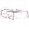 Rama łóżka, biała, 90x200 cm, materiał drewnopochodny