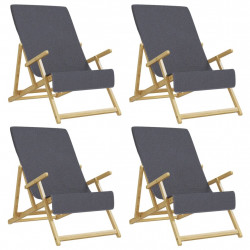 Ręczniki plażowe, 4 szt., antracytowe, 60x135 cm, 400 g/m²