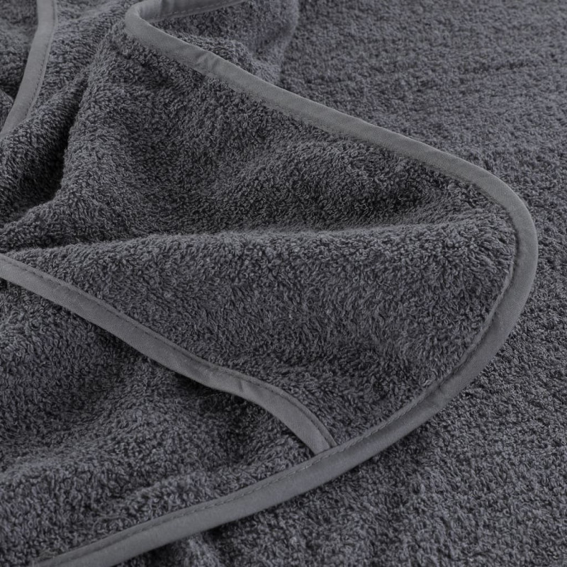 Ręczniki plażowe, 4 szt., antracytowe, 60x135 cm, 400 g/m²