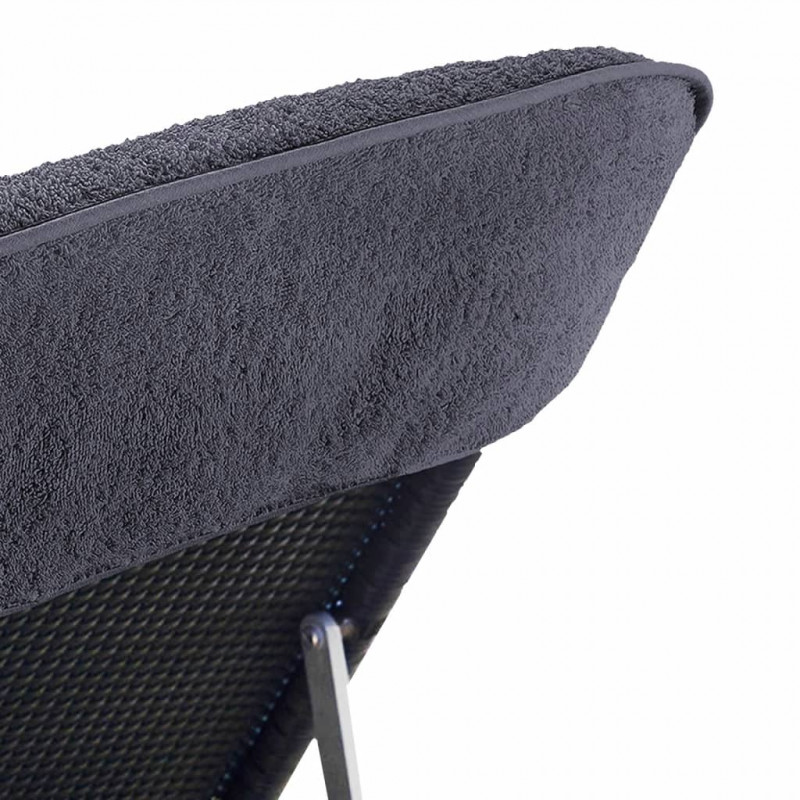 Ręczniki plażowe, 4 szt., antracytowe, 60x135 cm, 400 g/m²