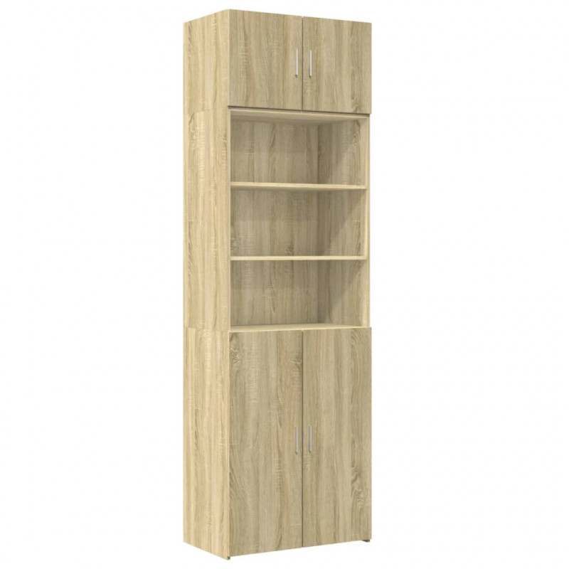 Szafka, dąb sonoma, 70x42,5x225 cm, materiał drewnopochodny