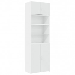 Szafka, biała, 70x42,5x225 cm, materiał drewnopochodny