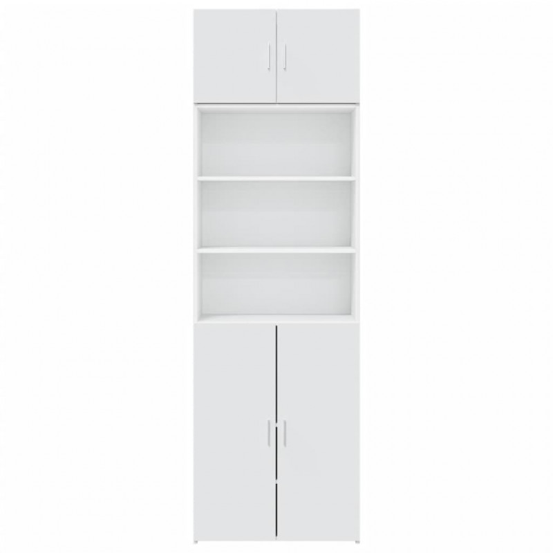 Szafka, biała, 70x42,5x225 cm, materiał drewnopochodny