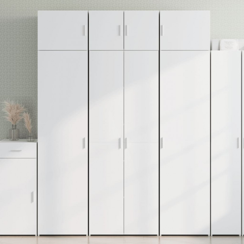 Szafka, biała, 70x42,5x225 cm, materiał drewnopochodny