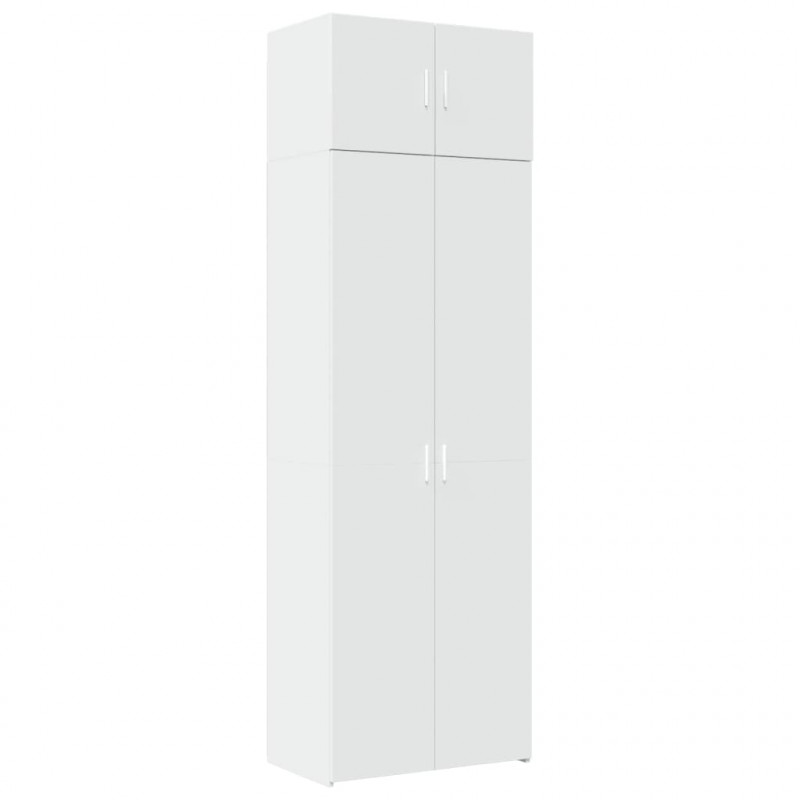 Szafka, biała, 70x42,5x225 cm, materiał drewnopochodny
