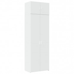 Szafka, biała, 70x42,5x225 cm, materiał drewnopochodny