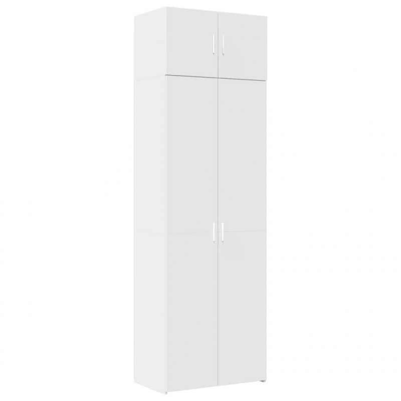 Szafka, biała, 70x42,5x225 cm, materiał drewnopochodny