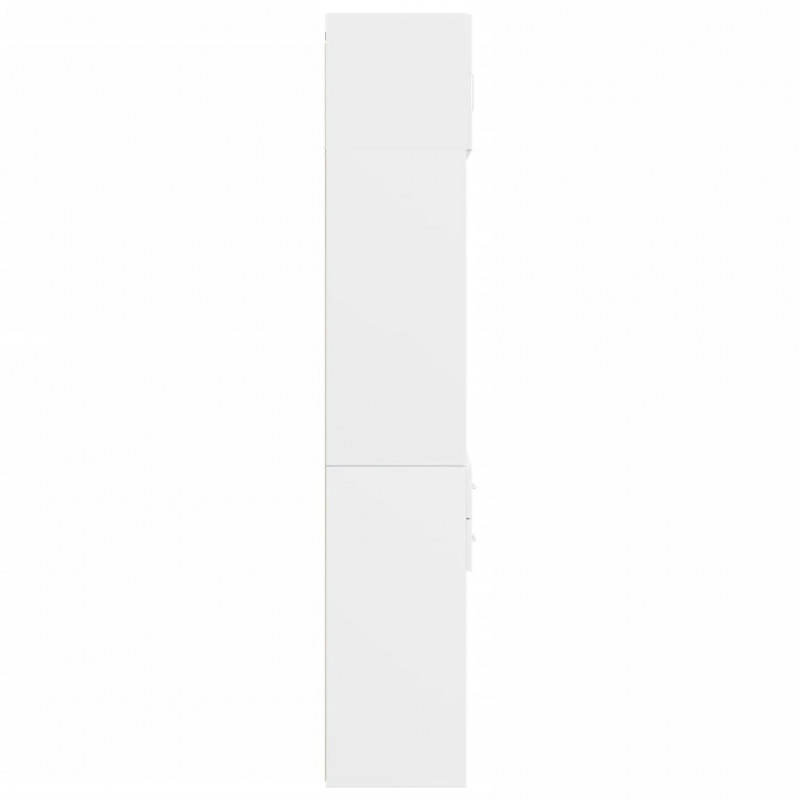 Szafka, biała, 70x42,5x225 cm, materiał drewnopochodny