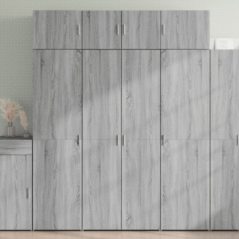 Szafka, szary dąb sonoma, 80x42,5x225 cm