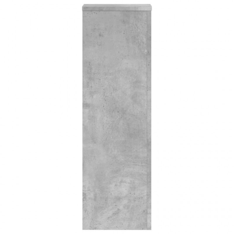 Stojaki na rośliny, 2 szt., szarość betonu, 25x25x80 cm