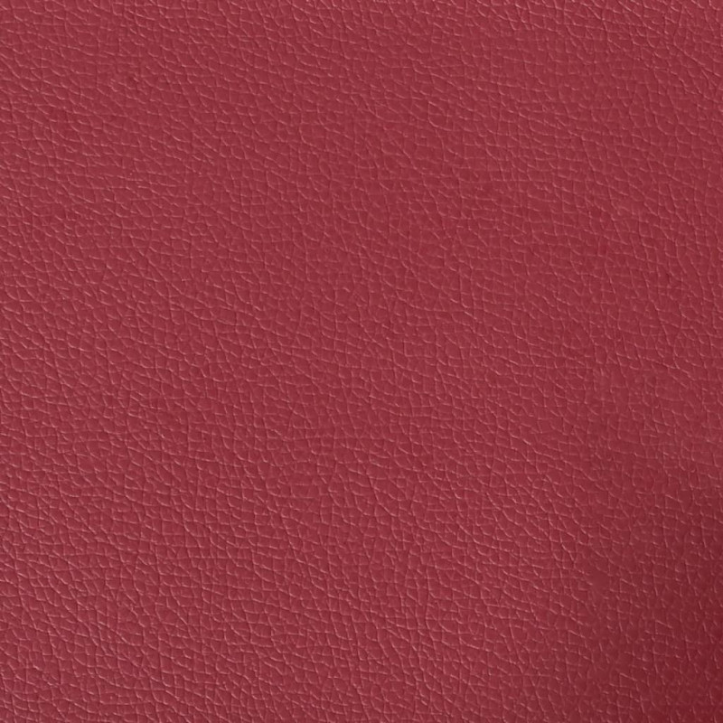 Szezlong z poduszkami, winna czerwień, sztuczna skóra