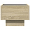 Stolik nocny z LED Infinity, dąb sonoma, 40x40x30 cm