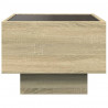 Stolik nocny z LED Infinity, dąb sonoma, 40x40x30 cm