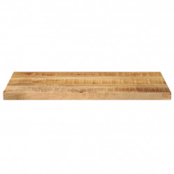 Blat do stolika, 40x20x2,5 cm, prostokątny, surowe drewno mango