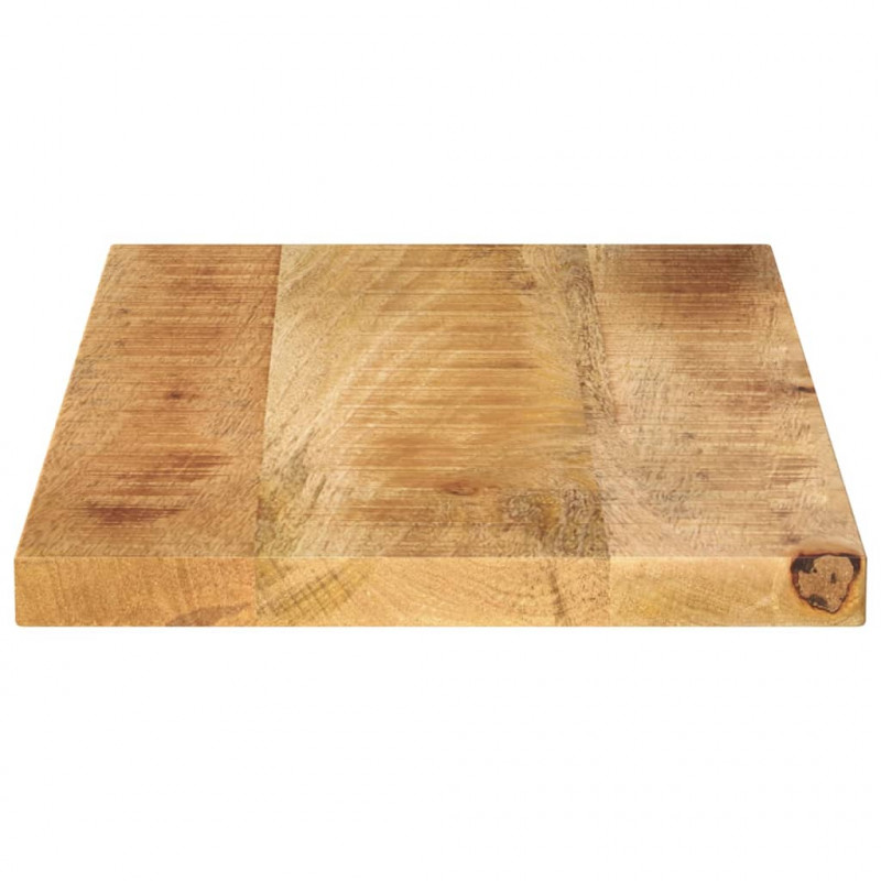 Blat do stolika, 40x30x2,5 cm, prostokątny, surowe drewno mango