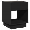 Stolik nocny z LED Infinity, czarny, 40x40x50 cm