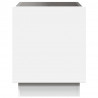 Stolik nocny z LED Infinity, biały, 50x50x50 cm