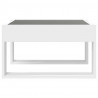 Stolik kawowy z LED Infinity, biały, 50x53x30 cm