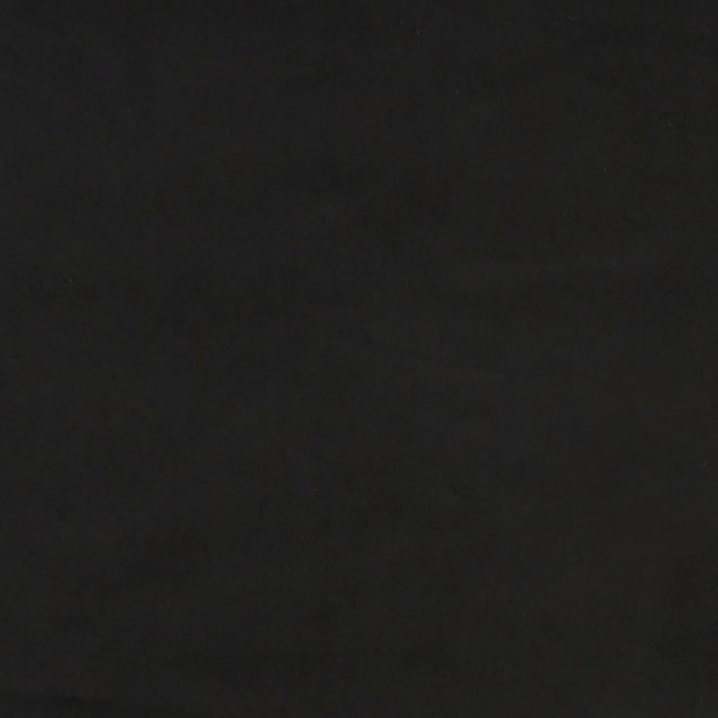 Materac kieszeniowy, czarny, 90x220x20 cm, aksamit