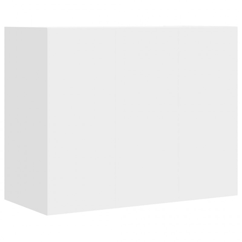 Szafka wisząca, biała, 75x35x60 cm, materiał drewnopochodny