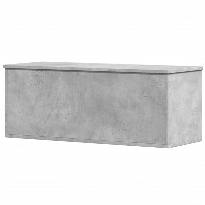 Skrzynia, szarość betonu, 90x35x35 cm, materiał drewnopochodny